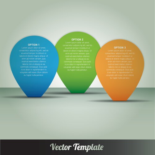 Modern infographic with 4 options circle template Vector Image