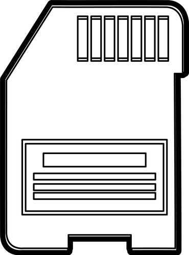 Sd memory card icon image Vector Image