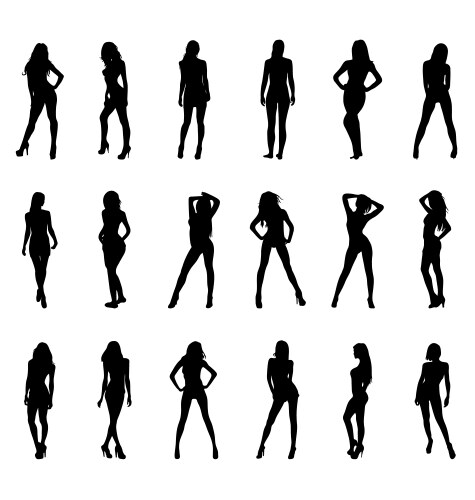 sexy girls vector image vector image