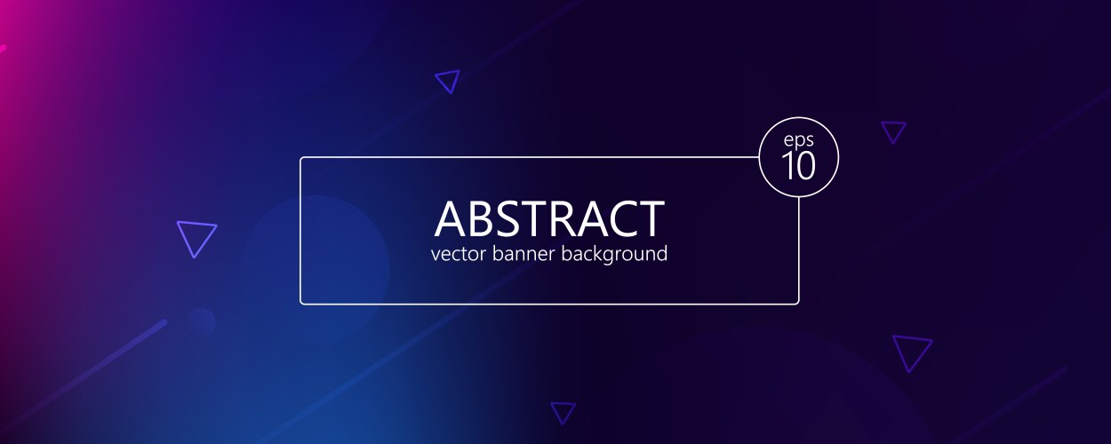 Abstract Gradient Shape Banner Vector Image