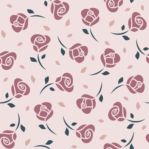 Yellow roses seamless pattern Royalty Free Vector Image