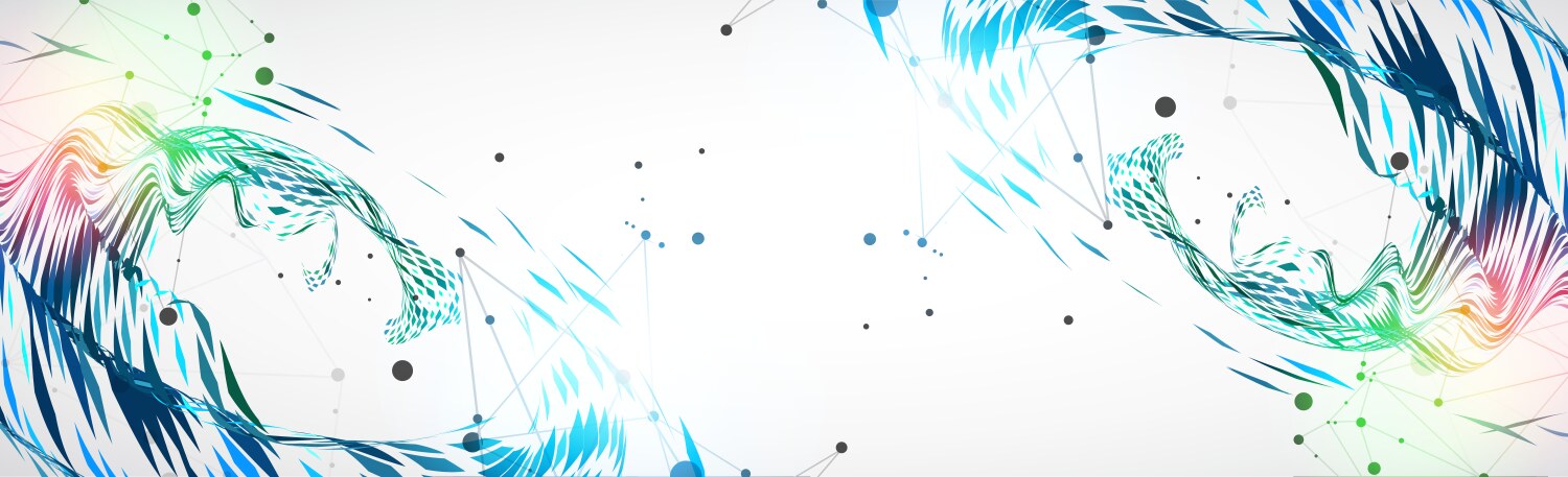 Abstract particle vortex with plexus effect vector image