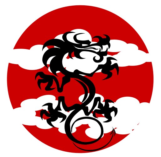 Japanese Dragon Symbolism Vector Image