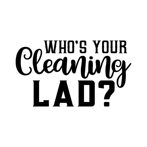 Whos your cleaning lady gift house cleaner cleani vector image