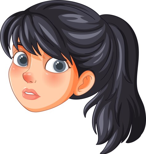 A Cute Girl Character Royalty Free Vector Image