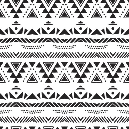 Tribal seamless pattern Royalty Free Vector Image