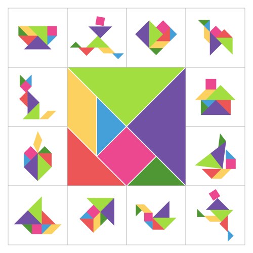 Tangram Figures Vector Images (over 620)
