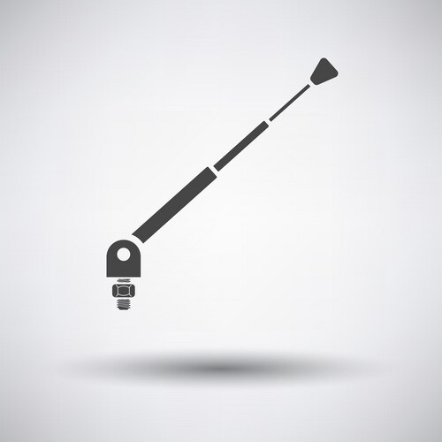 Radio antenna component icon Royalty Free Vector Image