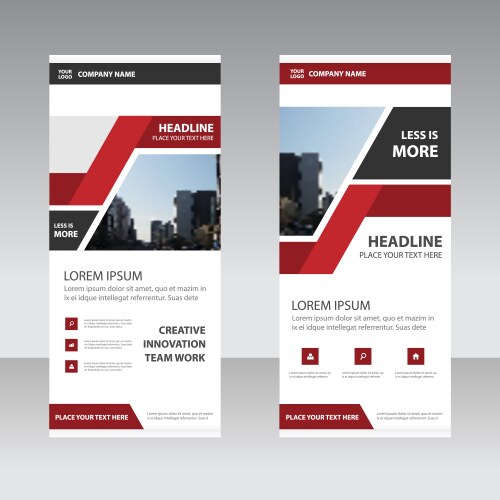 Elegance Business Roll Up Banner Vector Image