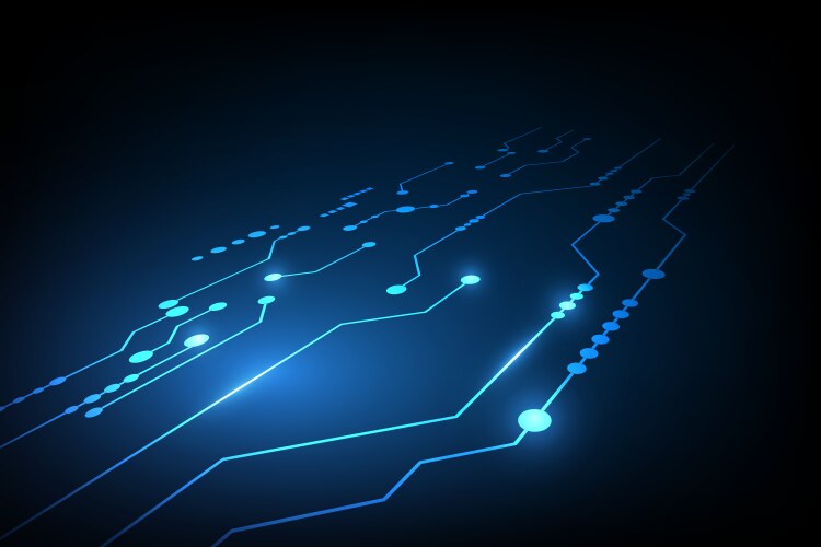 Abstract Circuit Board Background Digital Vector Image