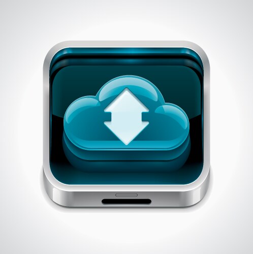 Cloud Computing Icon - Data Sync vector image