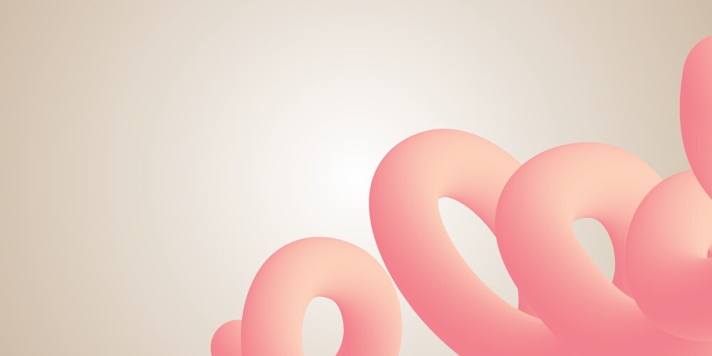 Abstract gradient design with pink forms vector image