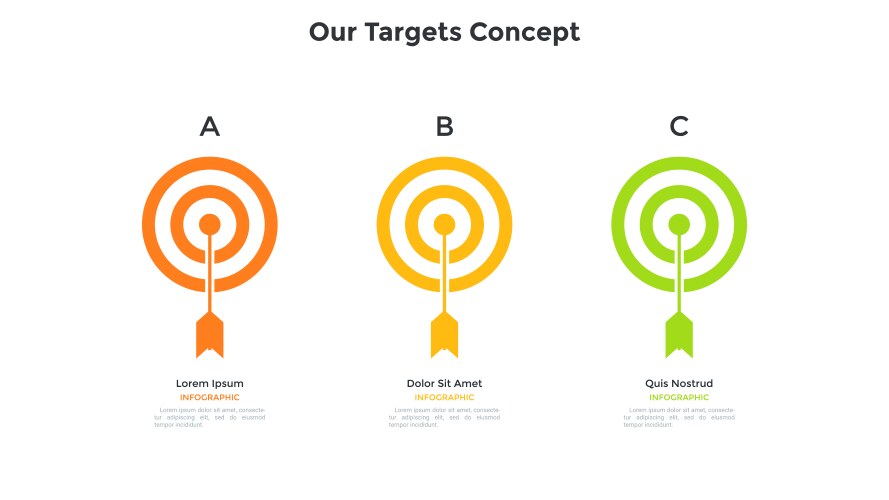 Goal Achievement Icons - 5 Step Template – Royalty-Free Vector ...