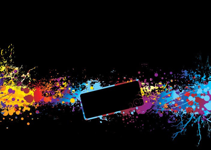 Splat ink rainbow Royalty Free Vector Image - VectorStock