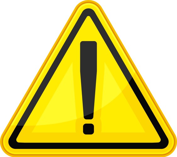 Warning sign as safety equipment for construction Vector Image