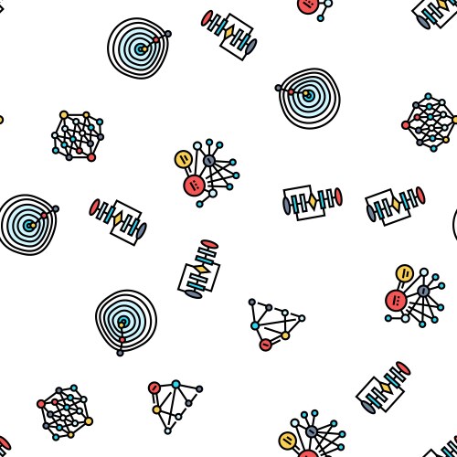 Algorithm data technology ai seamless pattern vector image