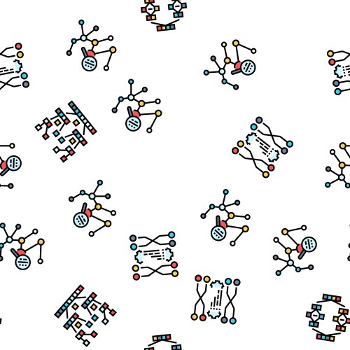 Algorithm data technology ai seamless pattern vector image