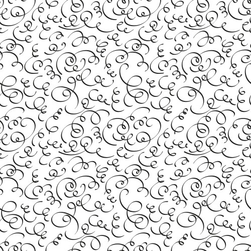 Set of calligraphic swirls Royalty Free Vector Image
