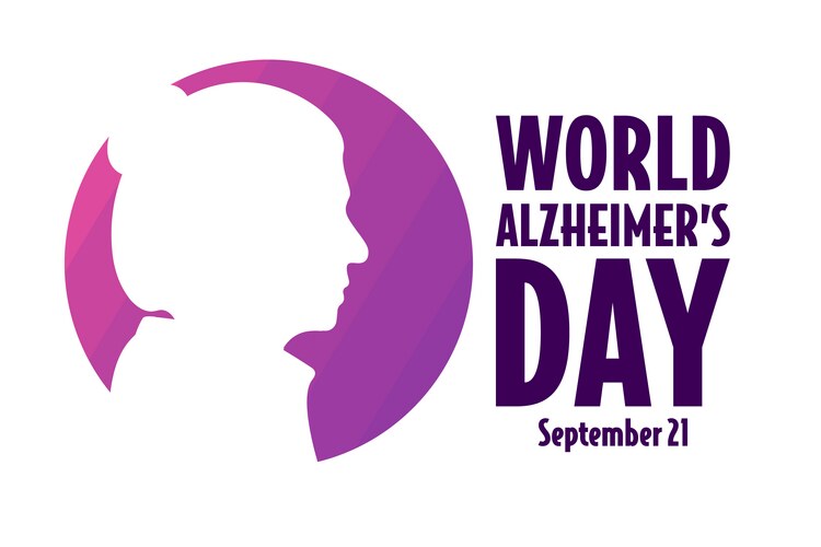 World alzheimer day september 21 template Vector Image