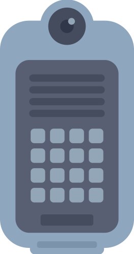 Modern intercom system displaying buttons vector image