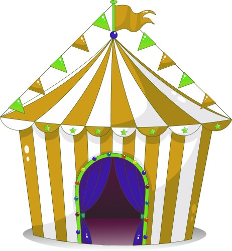 Magic circus big top Royalty Free Vector Image