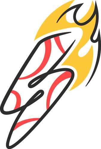 Electric Thunderbolt Doodle Vector Image