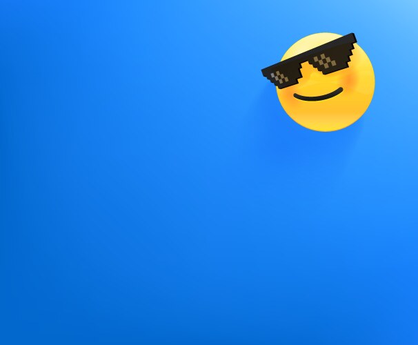 wallpaper with smiling emoji background copy vector image