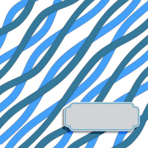 Stripe pattern with label for text vector image