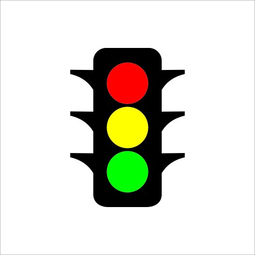 Traffic Light Royalty Free Vector Image Vectorstock