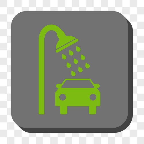 Car shower rounded square button – Royalty-Free Vector | VectorStock