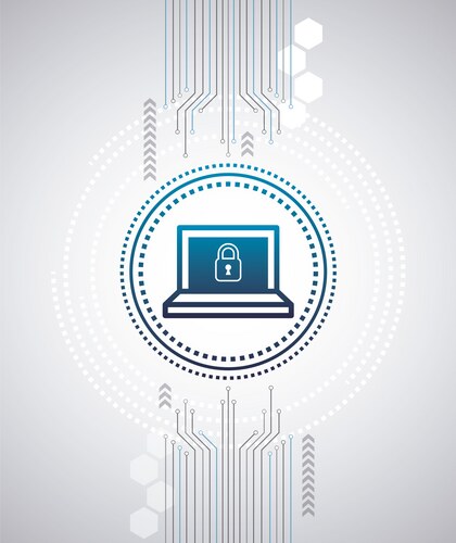 Cyber security digital Vector Image