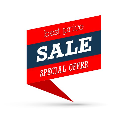 sale special offer banner vector image vector image