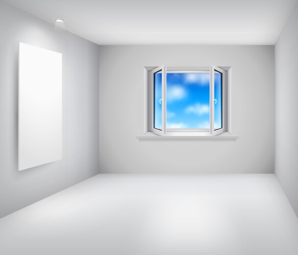 An empty room interior Royalty Free Vector Image
