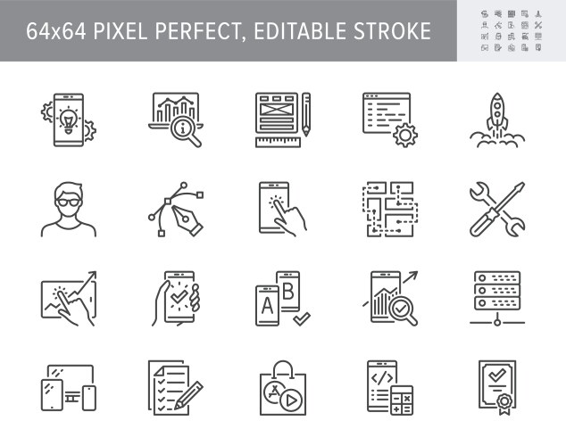 Property simple concept icons set contains Vector Image