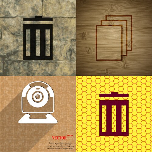 Set of abstract backgrounds with different web Vector Image