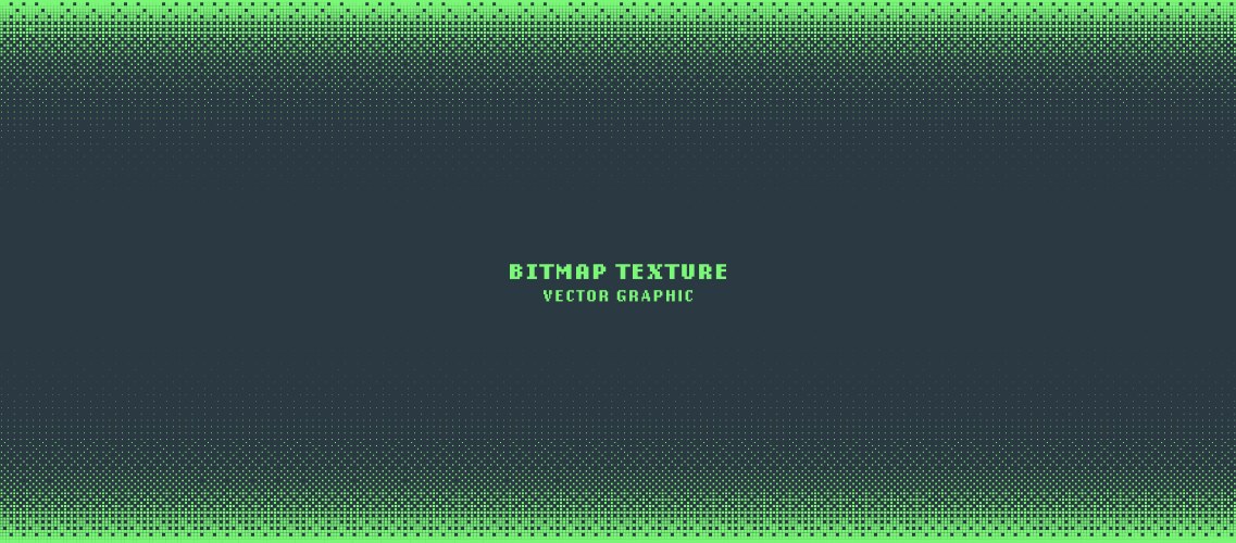 Dither pattern bitmap texture border gradient vector image