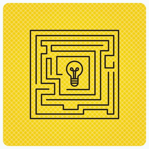 Labyrinth icon problem challenge sign – Royalty-Free Vector | VectorStock