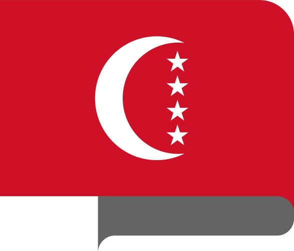 Flag horizontal shape pointer for world map vector image
