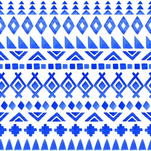 Mexican folk art seamless geometric pattern Vector Image