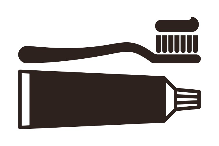 Toothbrush and toothpaste tube Royalty Free Vector Image