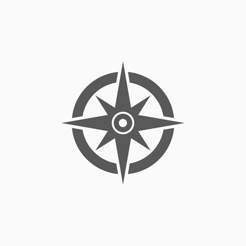 Navigation Compass Icon – Royalty-Free Vector | VectorStock