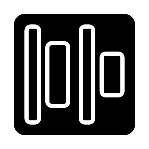 Alignment icon for text editing and formatting vector image