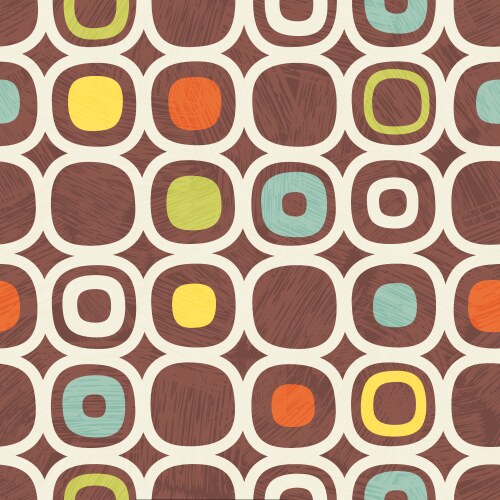 Seamless abstract mid century modern pattern Vector Image
