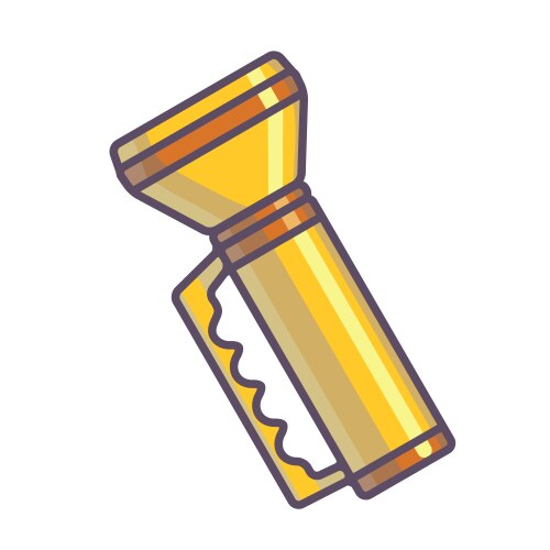 Flat flashlight Royalty Free Vector Image - VectorStock