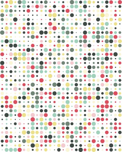 pattern with colorful dots vector image