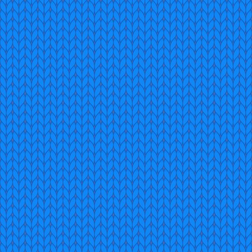 Blue knitted seamless pattern Royalty Free Vector Image