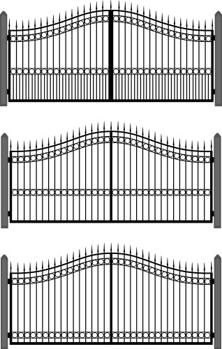 Gate and fences Royalty Free Vector Image - VectorStock