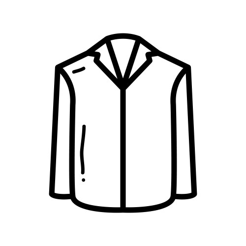 business suit line icon logo vector