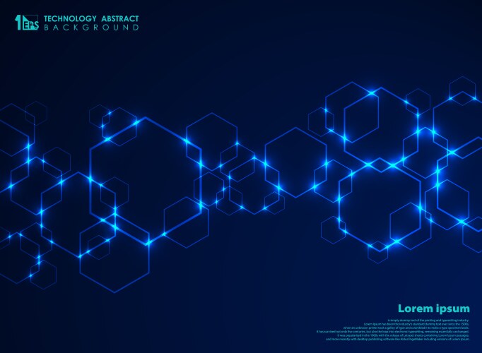 Abstract futuristic gradient blue square pattern Vector Image