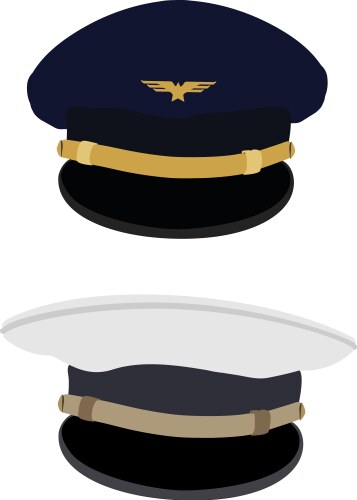 Captain peaked cap Royalty Free Vector Image - VectorStock